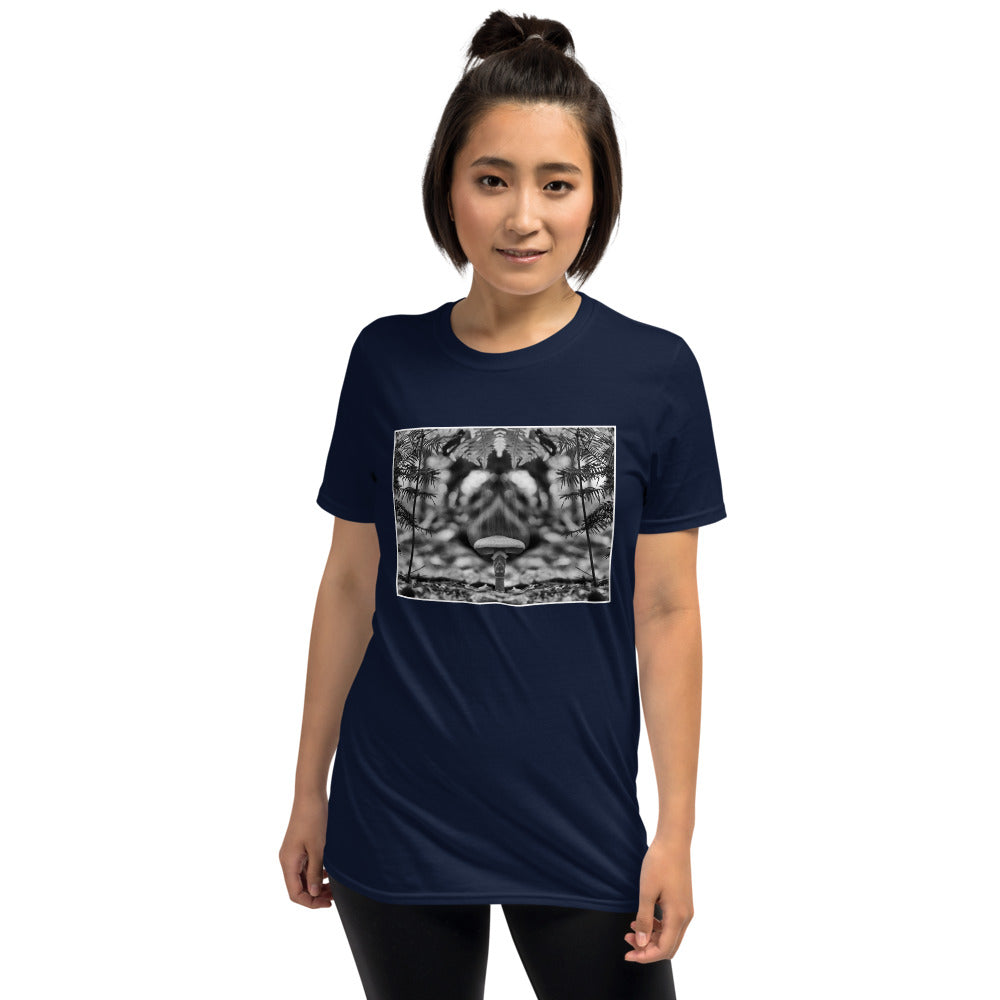 'Mushroom I' Short-Sleeve Unisex T-Shirt by Jon Butler