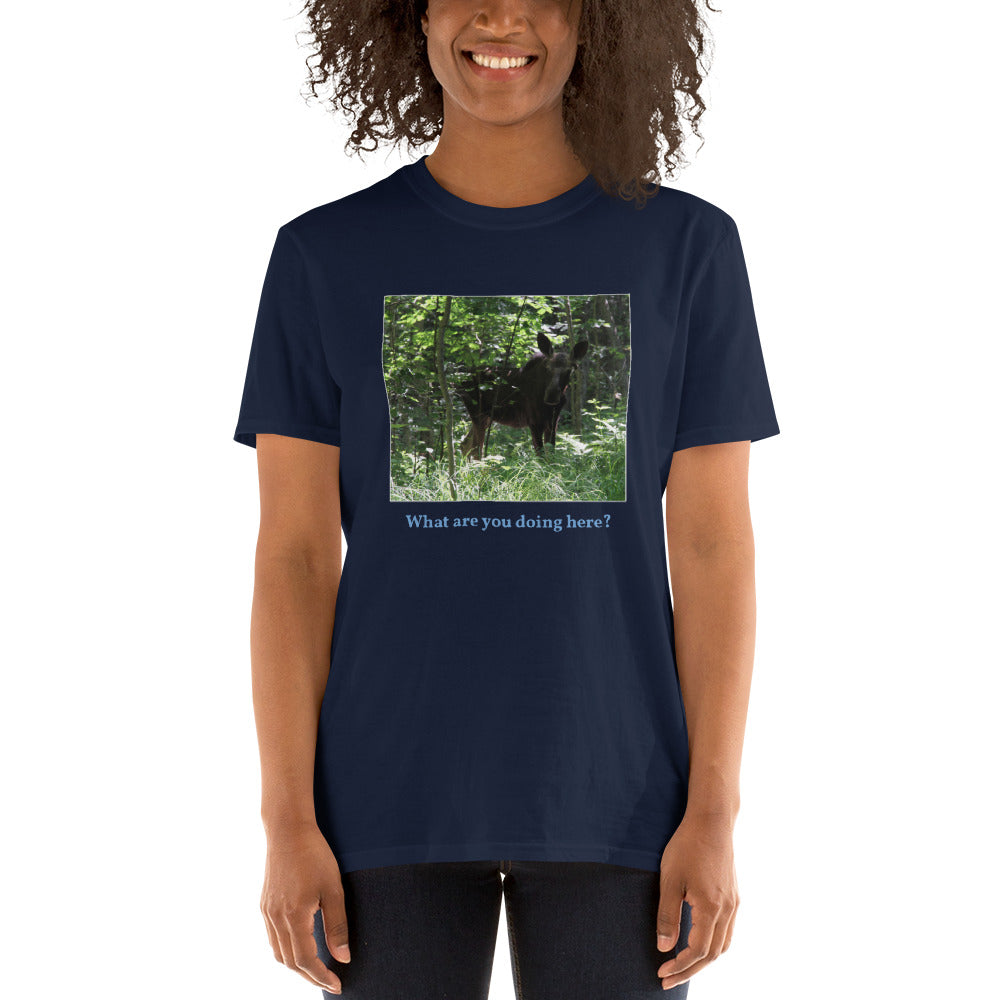 What are you doing here? Short-Sleeve Unisex T-Shirt