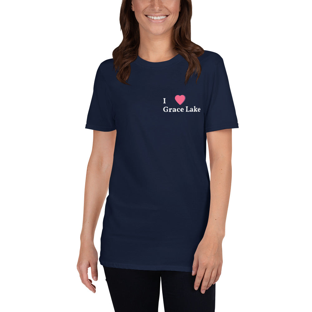 I Love Grace Lake Short-Sleeve Unisex T-Shirt