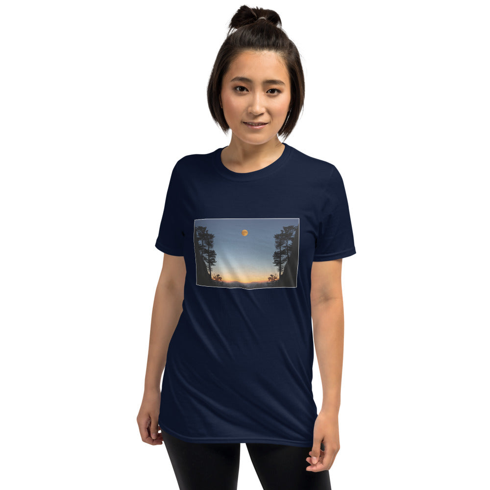 'We awoke and found the moon in the morning sky' Short-Sleeve Unisex T-Shirt