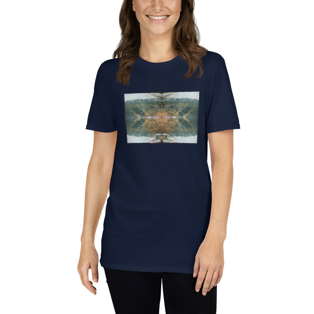 'Winter view from her window' Short-Sleeve Unisex T-Shirt by Jon Butler