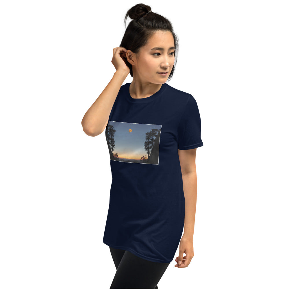 'We awoke and found the moon in the morning sky' Short-Sleeve Unisex T-Shirt