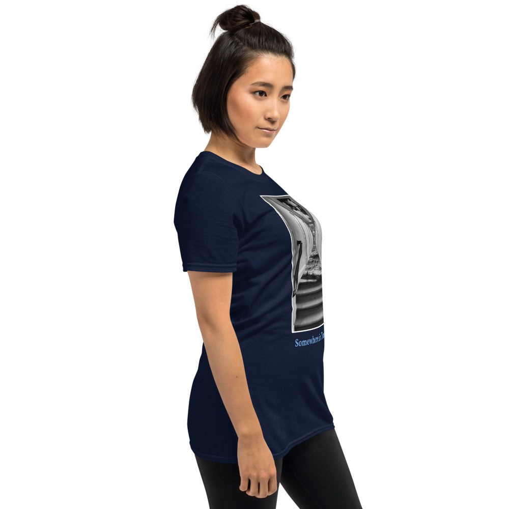 'Somewhere in Time' Short-Sleeve Unisex Titled T-Shirt by Jon Butler