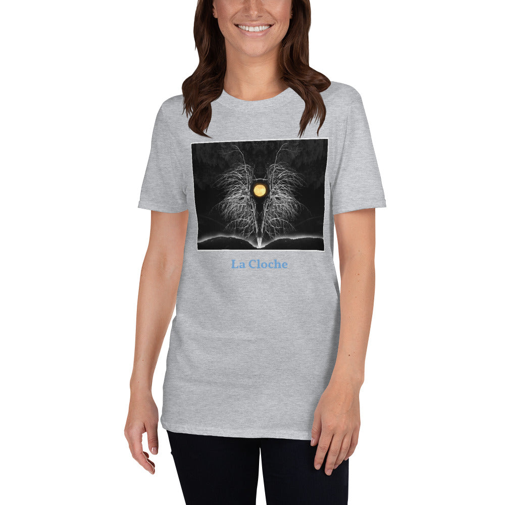 'Moon' Short-Sleeve Unisex La Cloche T-Shirt by Jon Butler