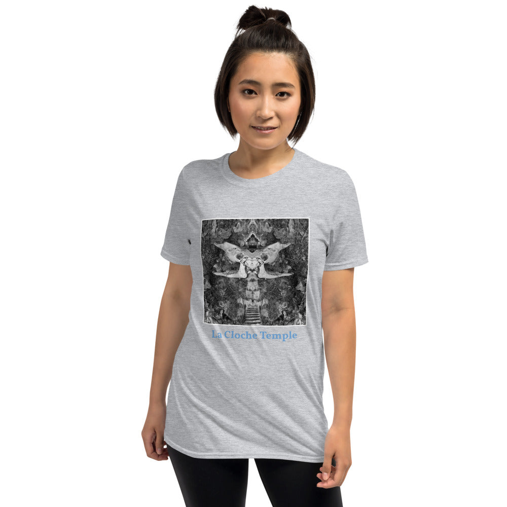 'Temple' Short-Sleeve Unisex La Cloche T-Shirt by Jon Butler