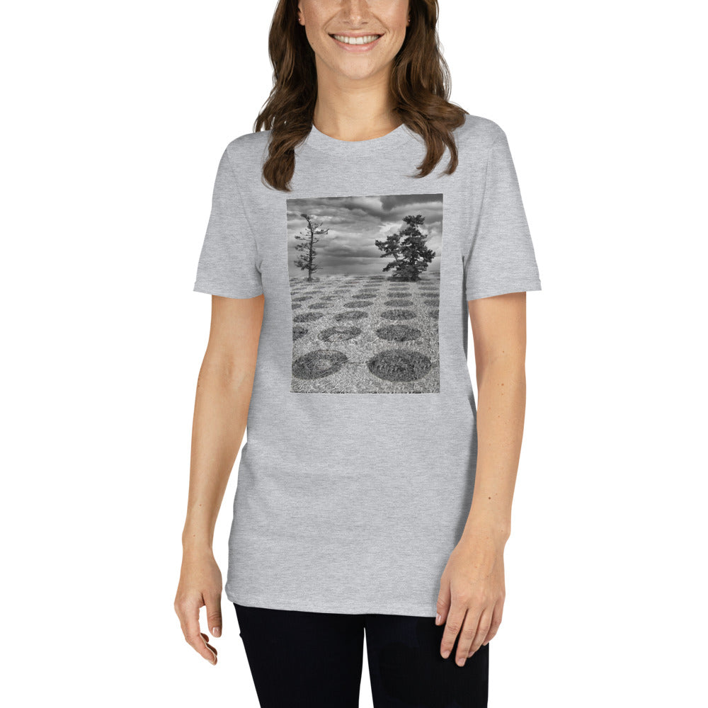 'Where does it stop?' Short-Sleeve Unisex T-Shirt by Jon Butler