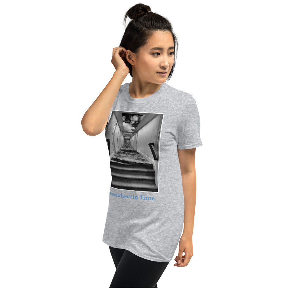 'Somewhere in Time' Short-Sleeve Unisex Titled T-Shirt by Jon Butler