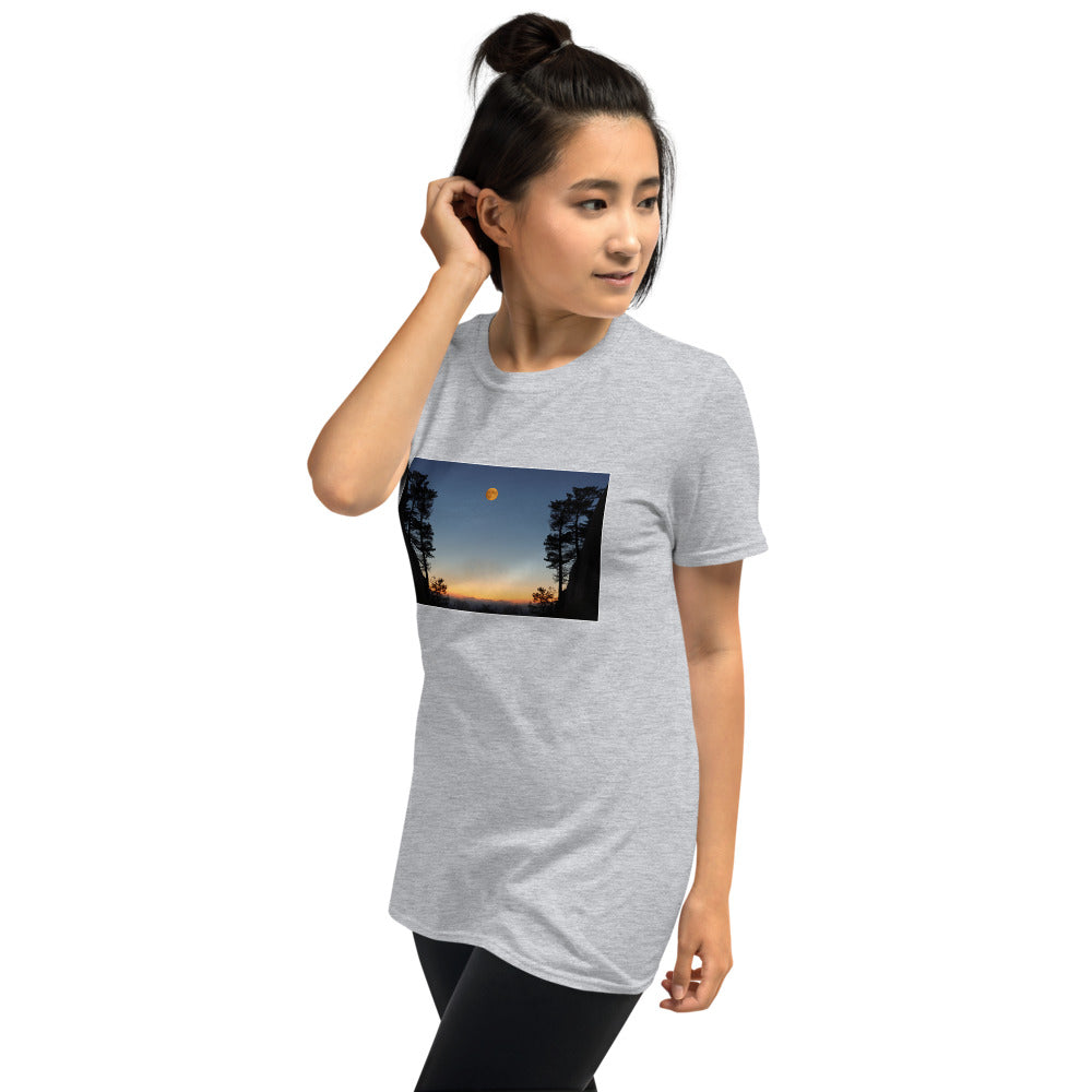'We awoke and found the moon in the morning sky' Short-Sleeve Unisex T-Shirt