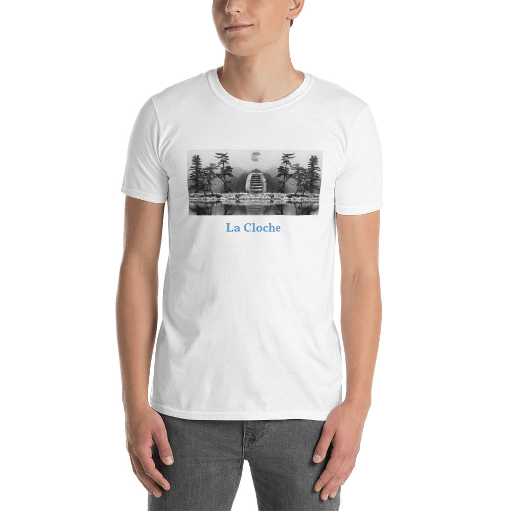'Stairs to...' Short-Sleeve Unisex La Cloche T-Shirt by Jon Butler