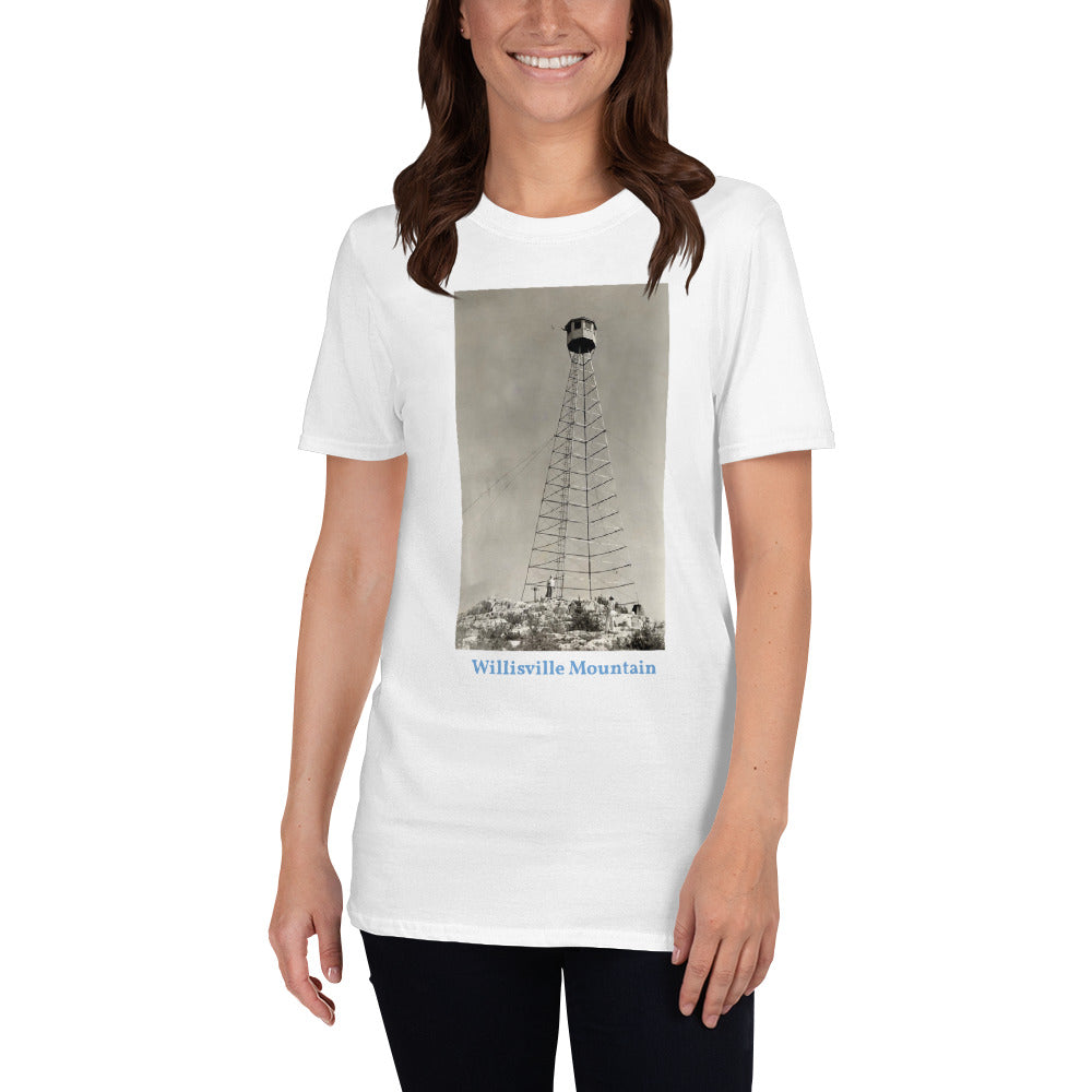 Willisville Mountain's Fire Tower Short-Sleeve Unisex T-Shirt