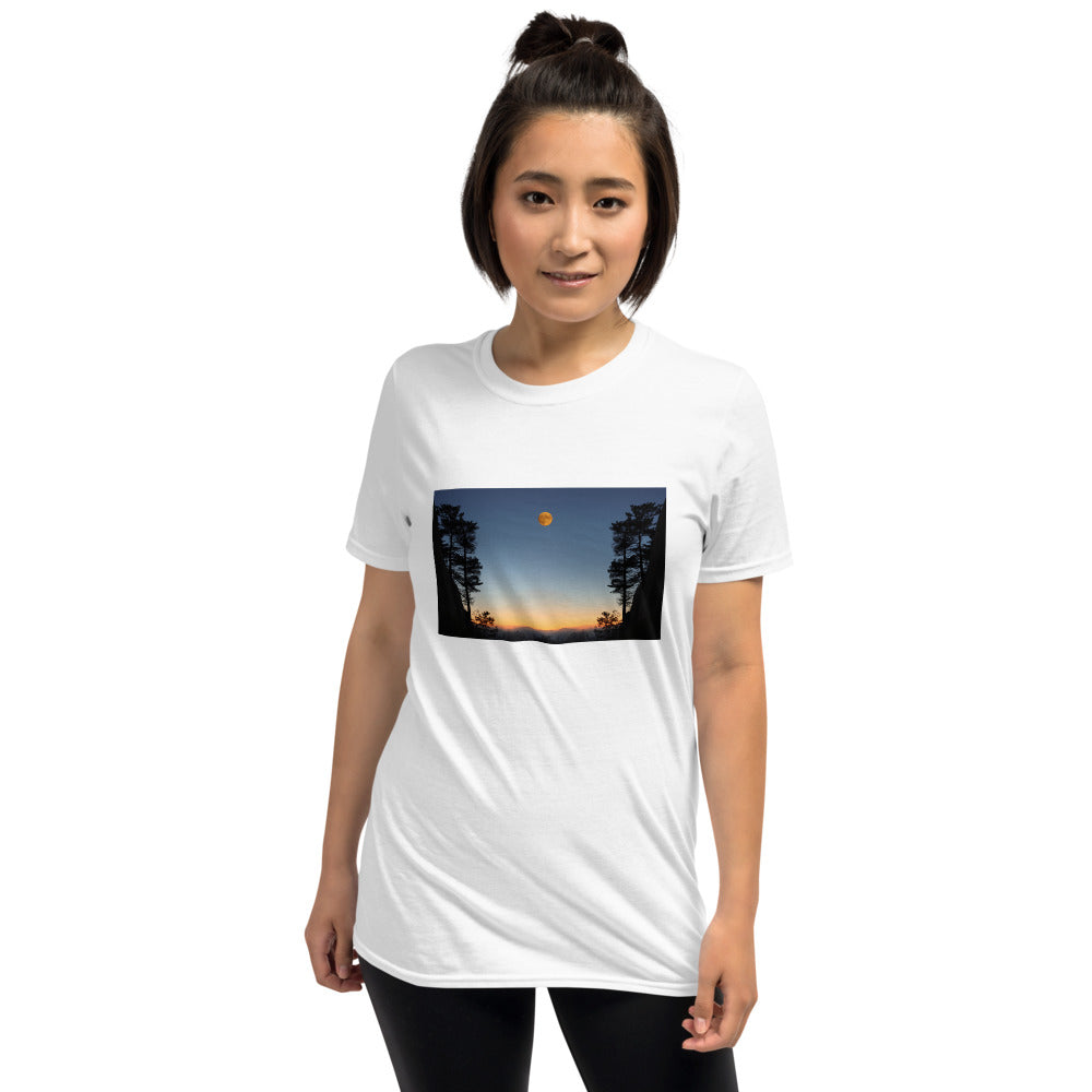 'We awoke and found the moon in the morning sky' Short-Sleeve Unisex T-Shirt
