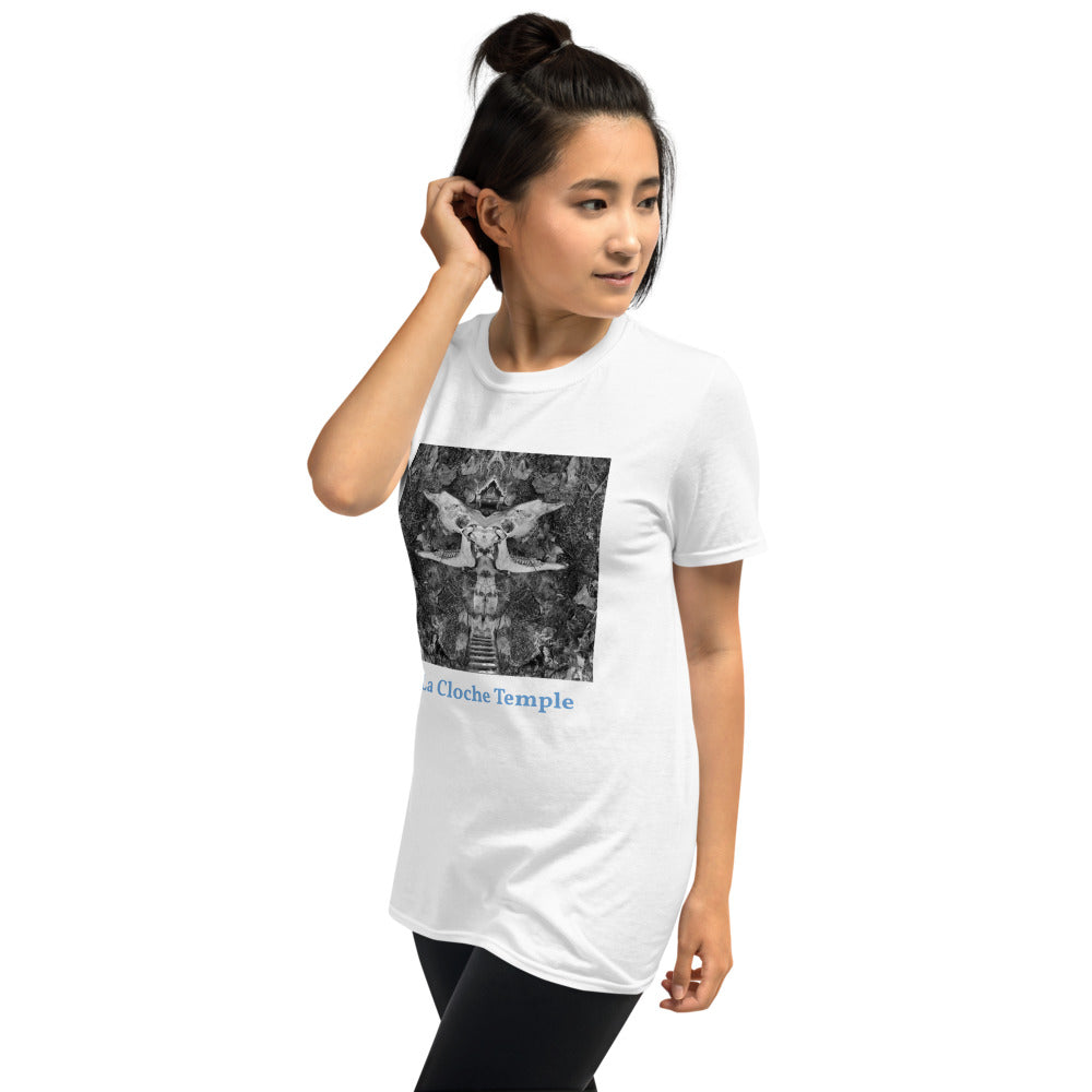 'Temple' Short-Sleeve Unisex La Cloche T-Shirt by Jon Butler