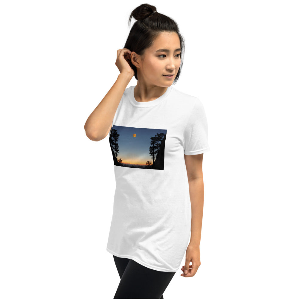 'We awoke and found the moon in the morning sky' Short-Sleeve Unisex T-Shirt