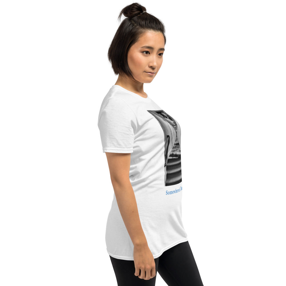 'Somewhere in Time' Short-Sleeve Unisex Titled T-Shirt by Jon Butler