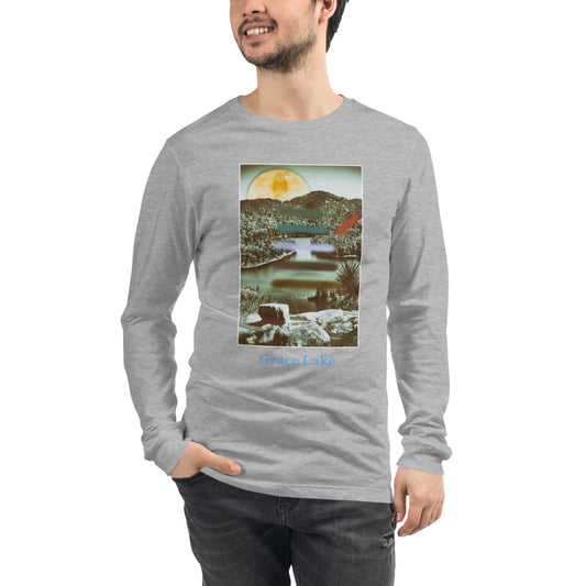 'Carmichael Wrote Unisex Long Sleeve Grace Lake Tee by Jon Butler