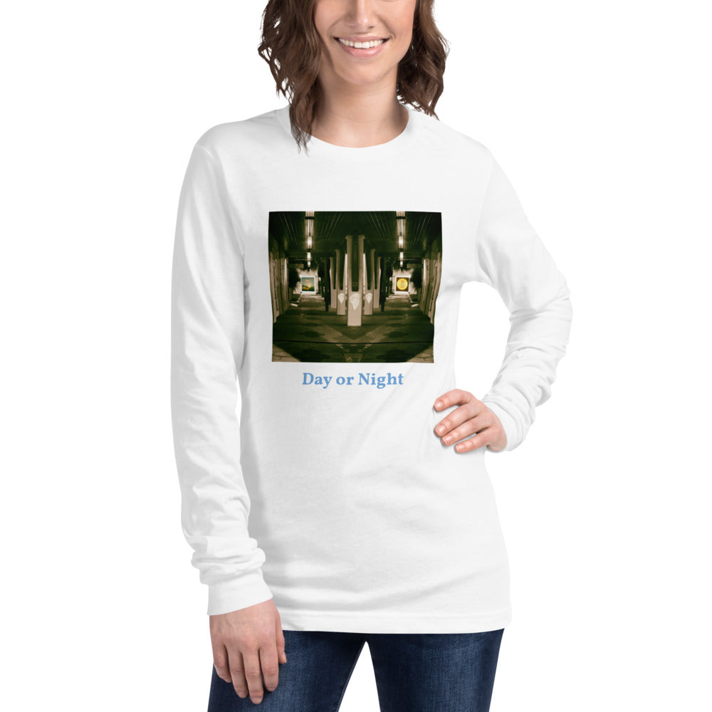 'Day or Night' Unisex Long Sleeve Tee by Jon Butler