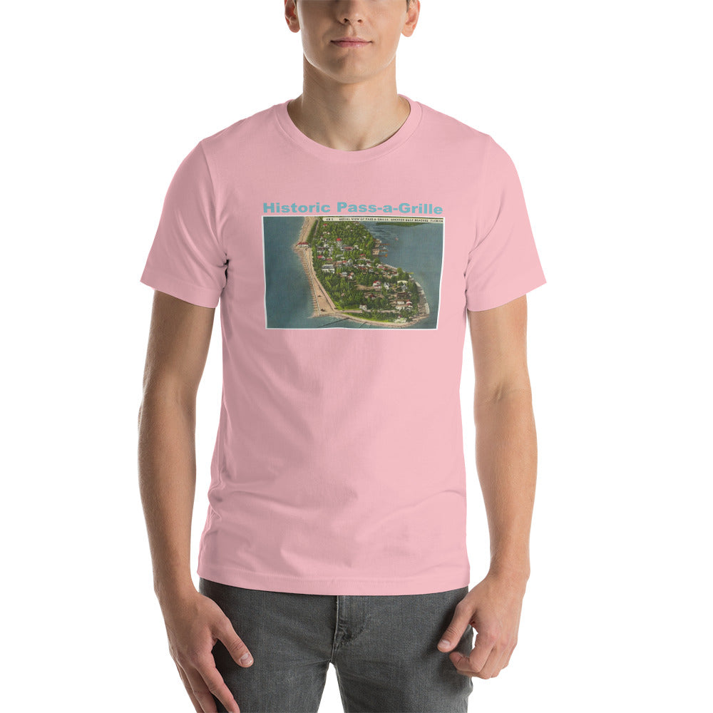 Historic Pass-a-Grille Aerial View Unisex t-shirt
