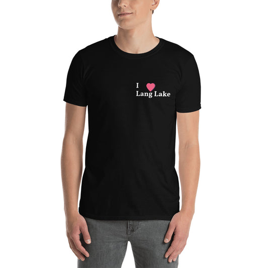 I Love Lang Lake Short-Sleeve Unisex T-Shirt
