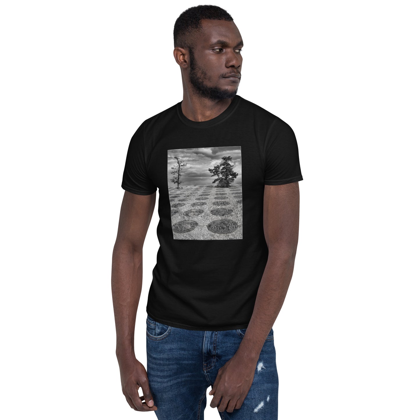 'Where does it stop?' Short-Sleeve Unisex T-Shirt by Jon Butler
