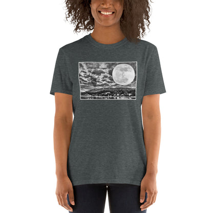 'Full Moon Over Willisville Mountain' Short-Sleeve Unisex T-Shirt by Jon Butler