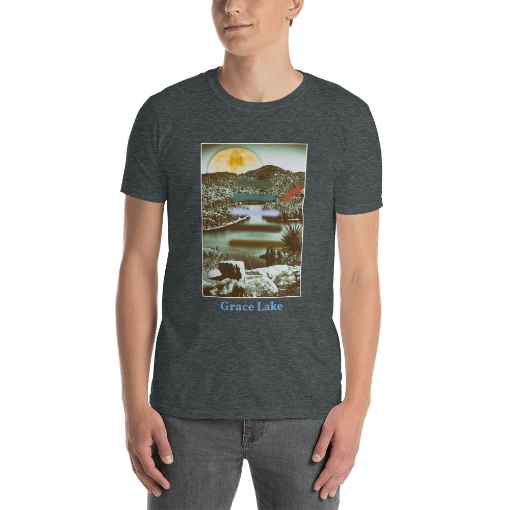 'Carmichael Wrote' Short-Sleeve Unisex Grace Lake T-Shirt by Jon Butler