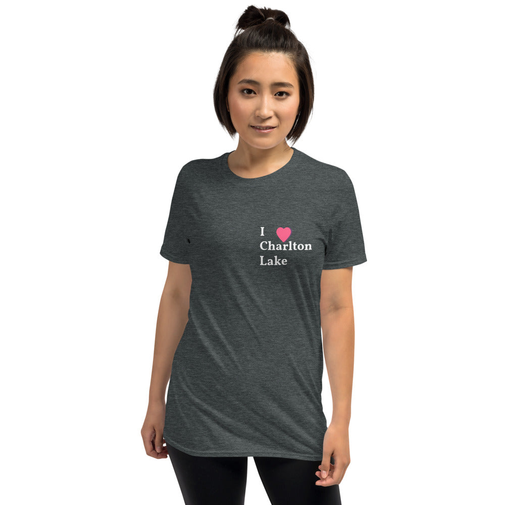 I Love Charlton Lake Short-Sleeve Unisex T-Shirt