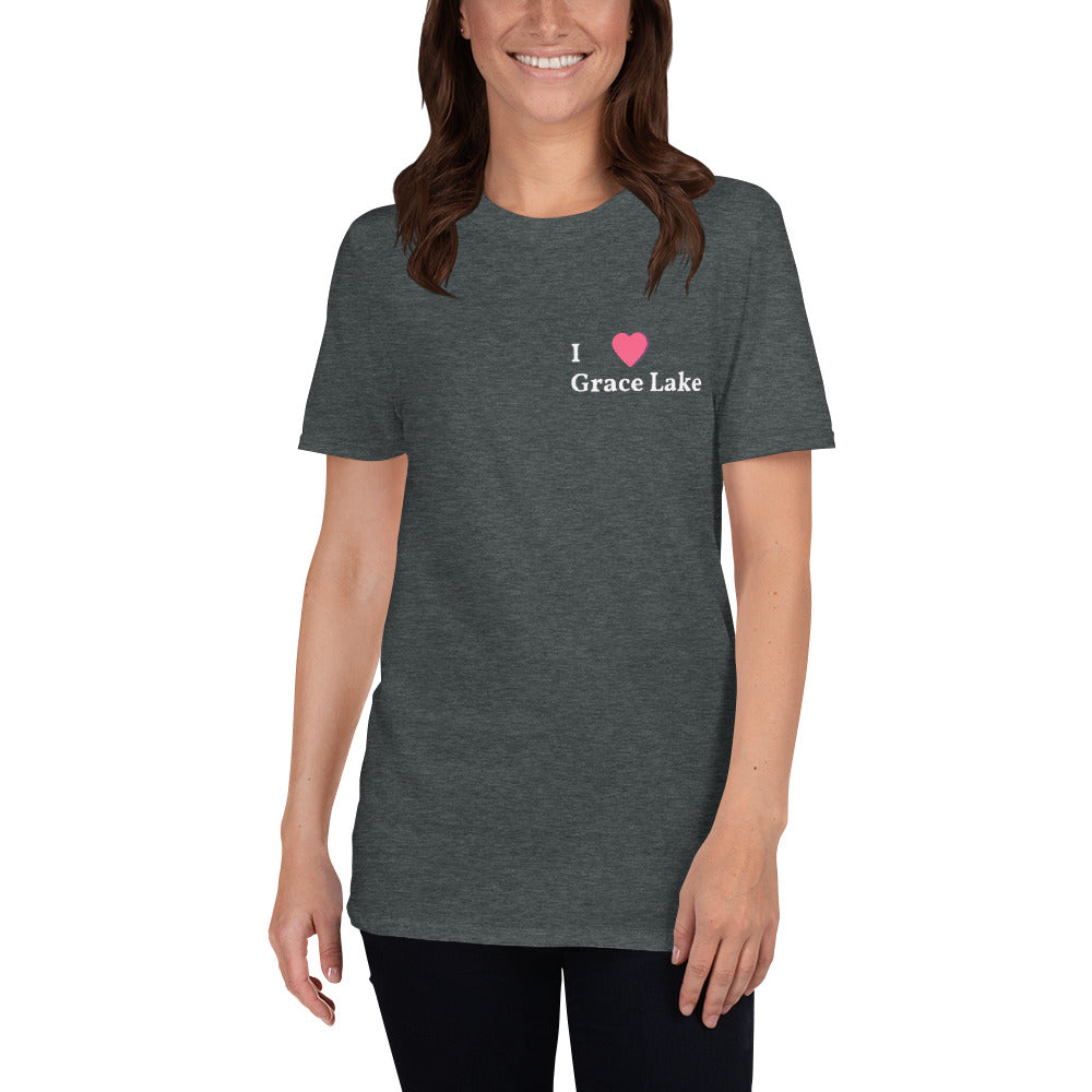 I Love Grace Lake Short-Sleeve Unisex T-Shirt