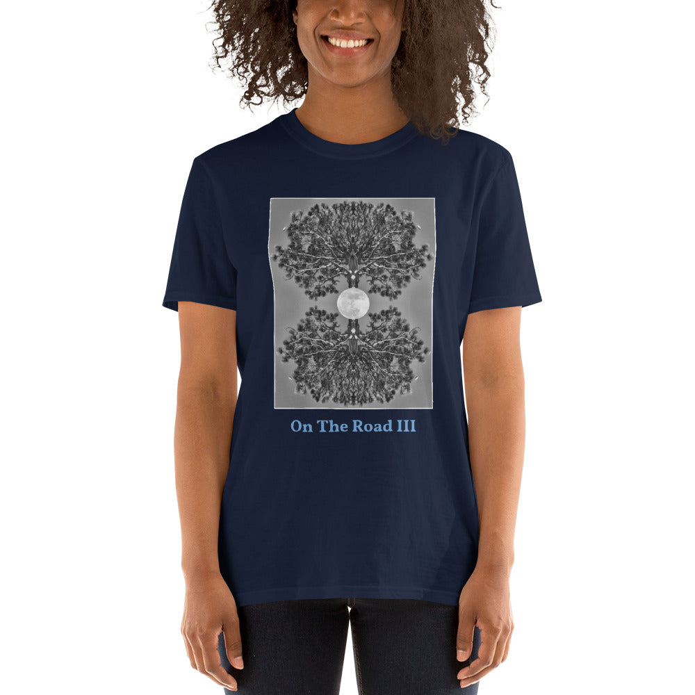 'On The Road III' Short-Sleeve Unisex Titled T-Shirt by Jon Butler