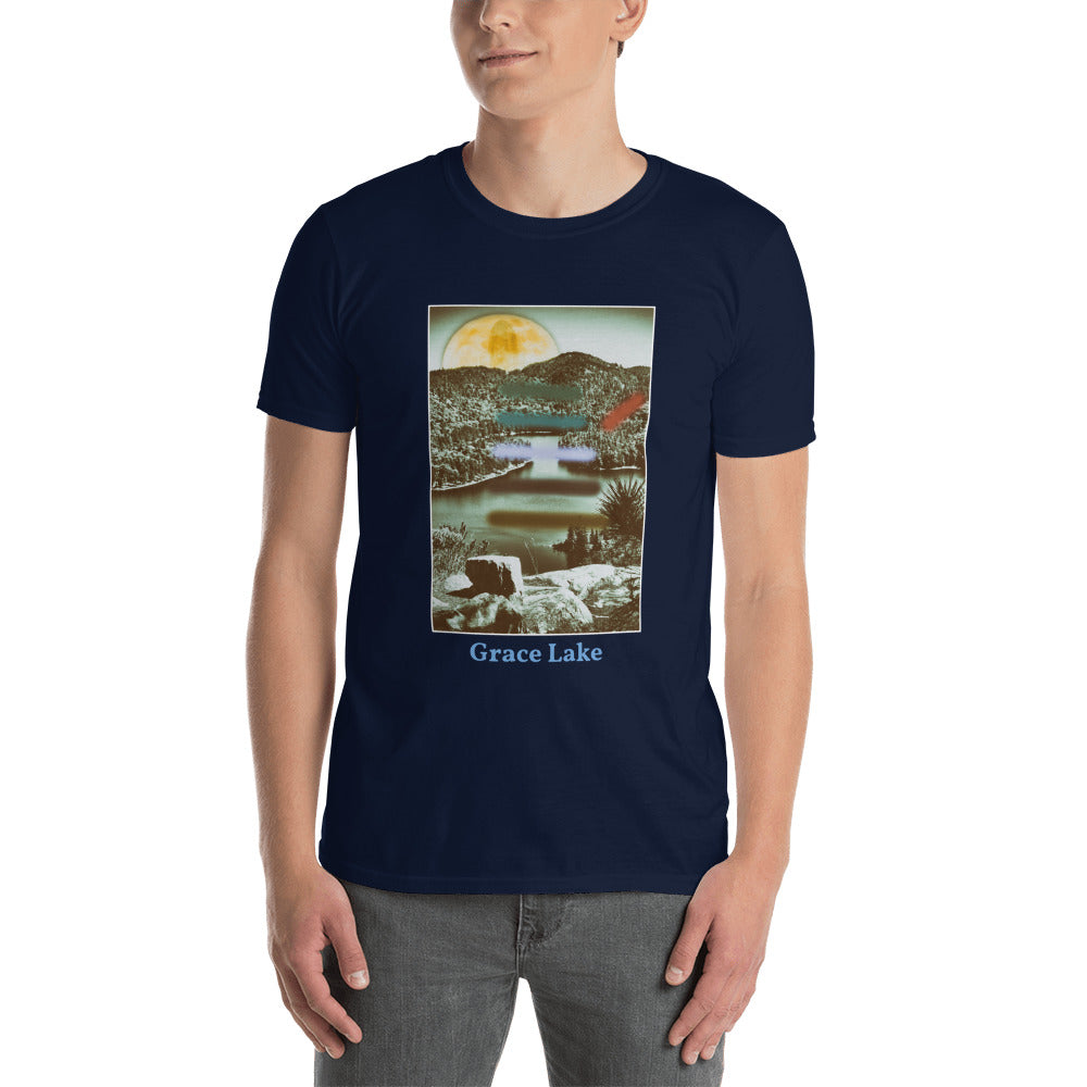 'Carmichael Wrote' Short-Sleeve Unisex Grace Lake T-Shirt by Jon Butler