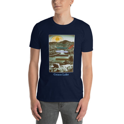 'Carmichael Wrote' Short-Sleeve Unisex Grace Lake T-Shirt by Jon Butler