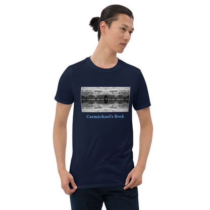 'Carmichael's Rock' Short-Sleeve Unisex Titled T-Shirt by Jon Butler