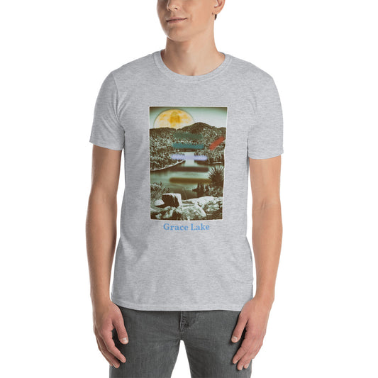 'Carmichael Wrote' Short-Sleeve Unisex Grace Lake T-Shirt by Jon Butler