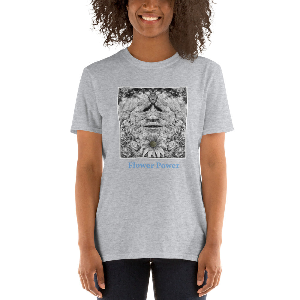 'Flower Power' Short-Sleeve Unisex Titled T-Shirt by Jon Butler