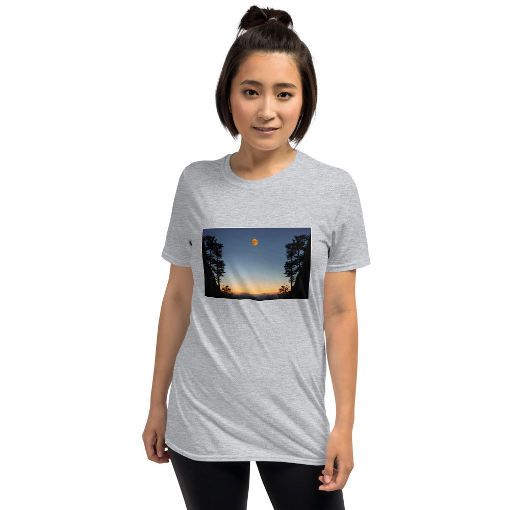 'We awoke and found the moon in the morning sky' Short-Sleeve Unisex T-Shirt