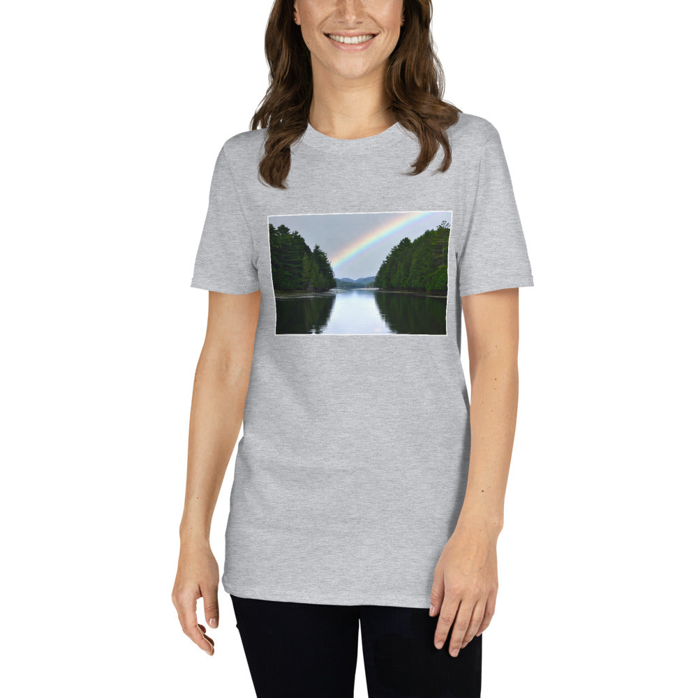 'We paddled around the corner and saw...'  Short-Sleeve Unisex T-Shirt by Jon Butler