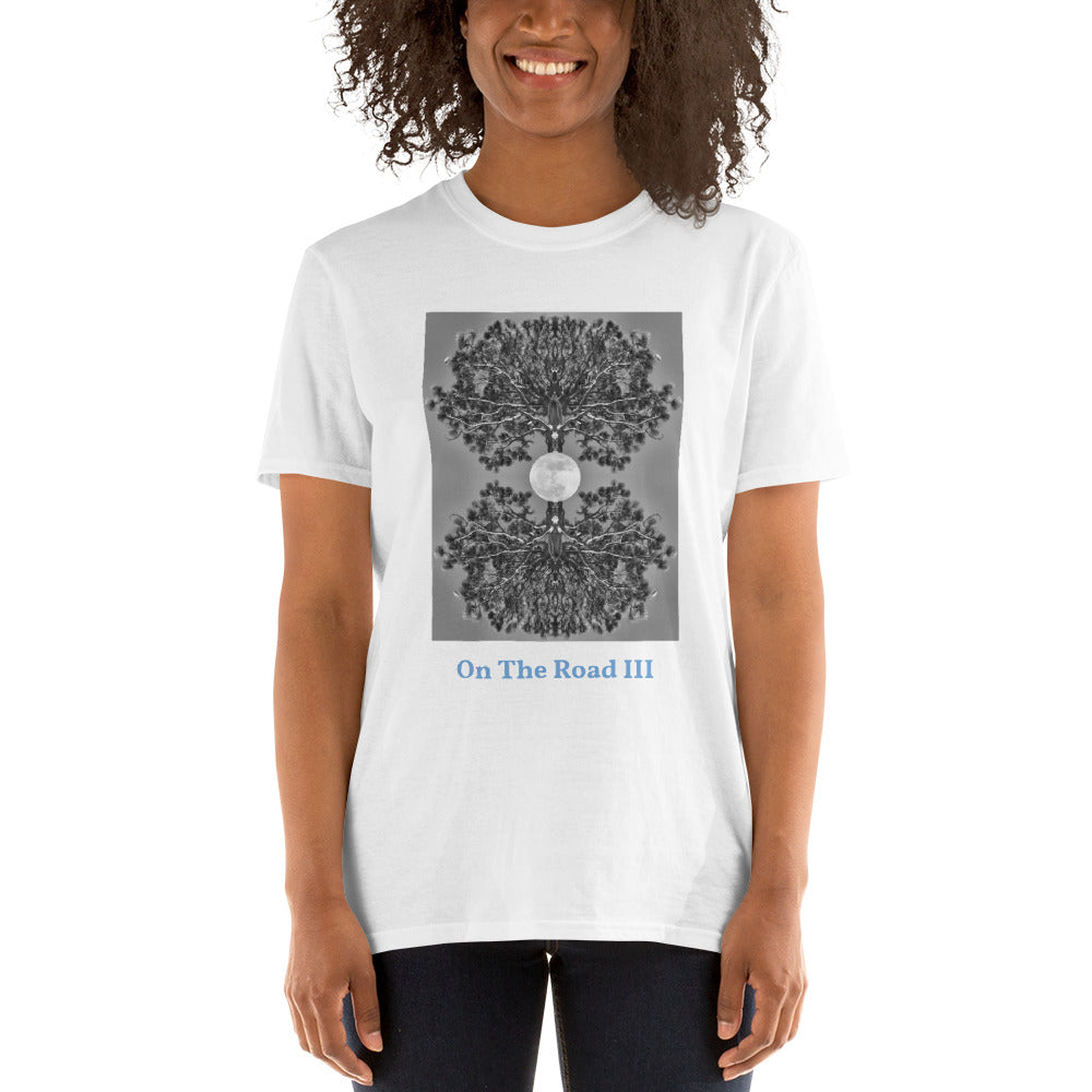 'On The Road III' Short-Sleeve Unisex Titled T-Shirt by Jon Butler