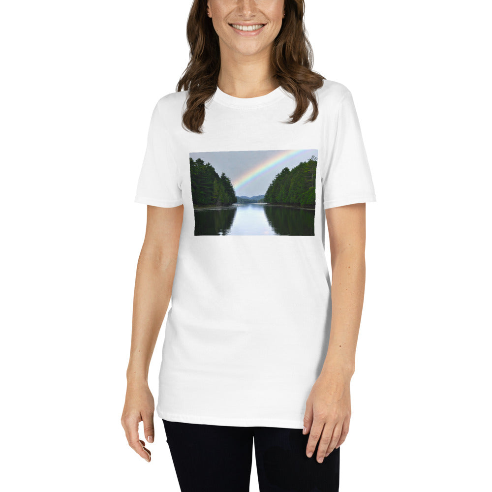 'We paddled around the corner and saw...'  Short-Sleeve Unisex T-Shirt by Jon Butler